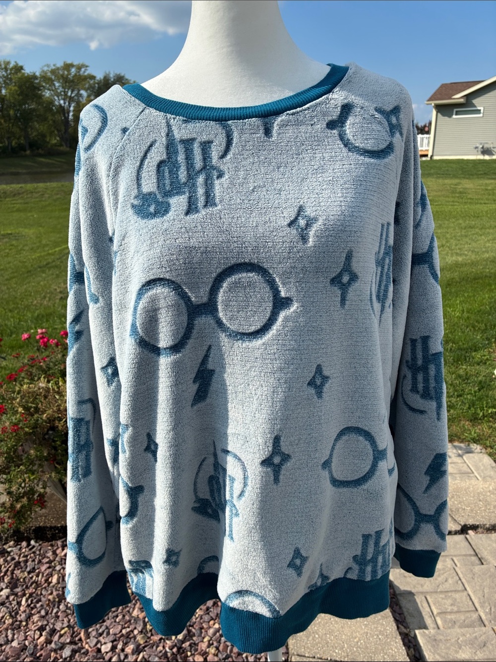 Harry Potter Cozy Light Blue Pullover Sweater XL